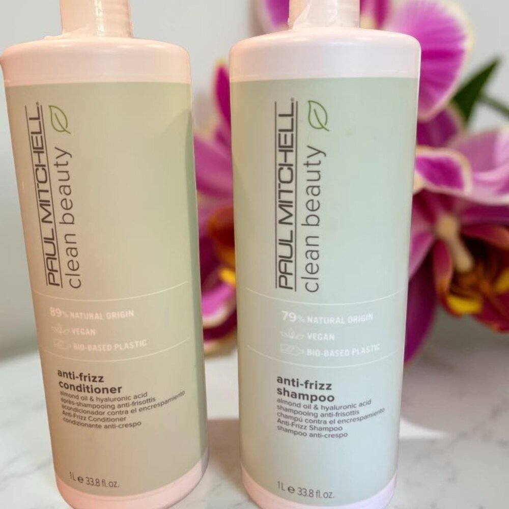 Paul Mitchell Cleans Beauty Anti- Frizz Shampoo Conditioner 33.8 oz
